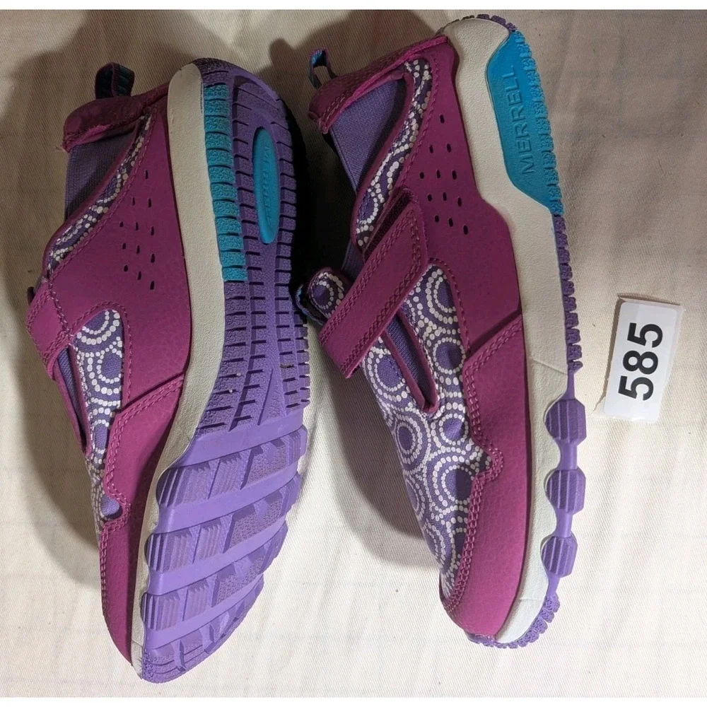 Merrell MK165808 Purple/Pink/Blue Unisex Kids 3.5M Hook & Loop Sneaker